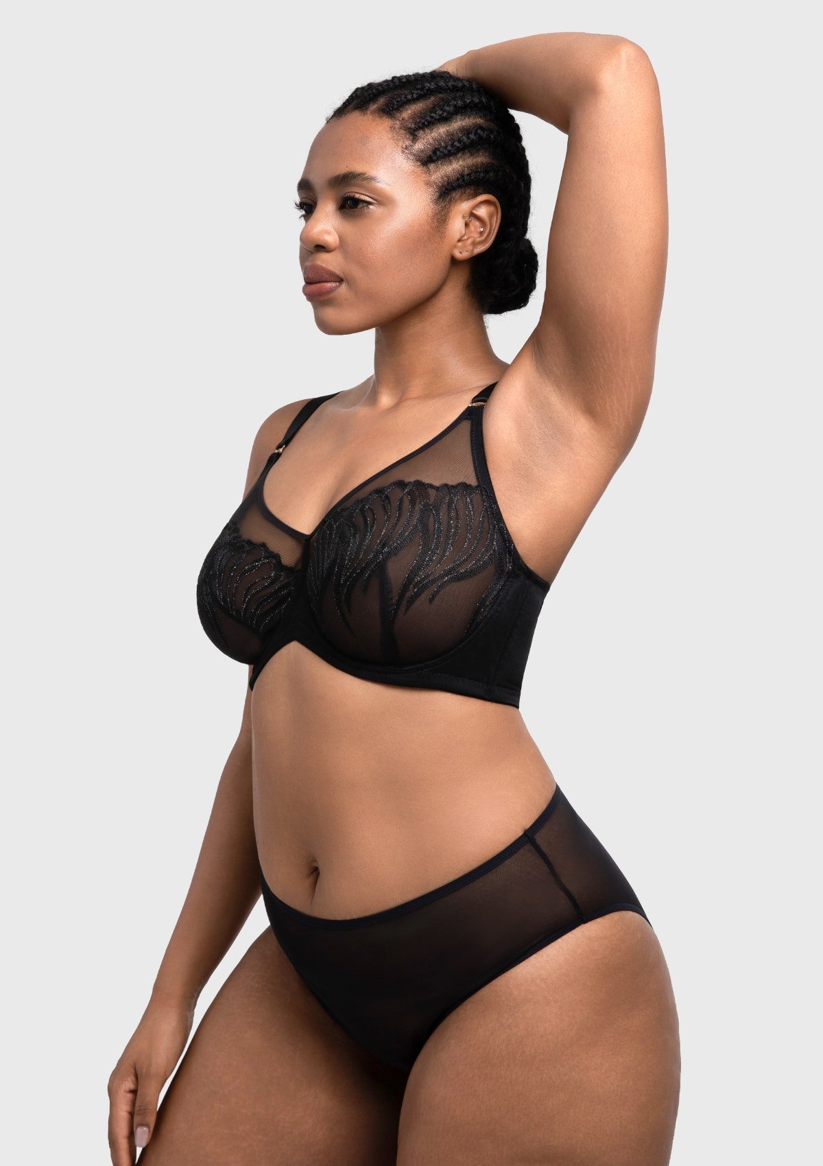 HSIA Luxe Bloom Plus Size Unlined Underwire Bra - HSIA