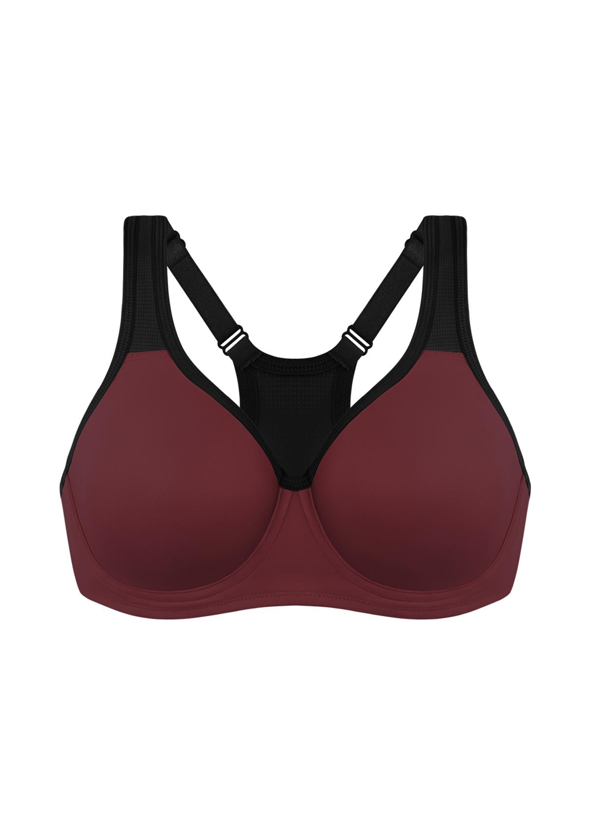 ComfyArc Unlined Outside Underwire Racerback Sports Bra