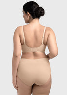 Comfortable Wireless Push Up Plunge Bra with Padded V Lift - HSIA