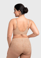 HSIA Auri Seamless Lace Support Bra Full Coverage Underwire Comfort Fit - HSIA