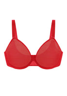 Seraphina Unlined Underwire Sheer Mesh Bra - HSIA