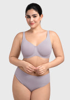 HSIA Esme Minimizer Bras for Women Plus Size Full Coverage No Padding Unlined T Shirt Bra Seamless Underwire Cool Comfort Daily Bras - HSIA