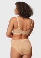 Starry Night Lightly Lined Lightly Padded Plus Size Pink Balconette Bra - HSIA