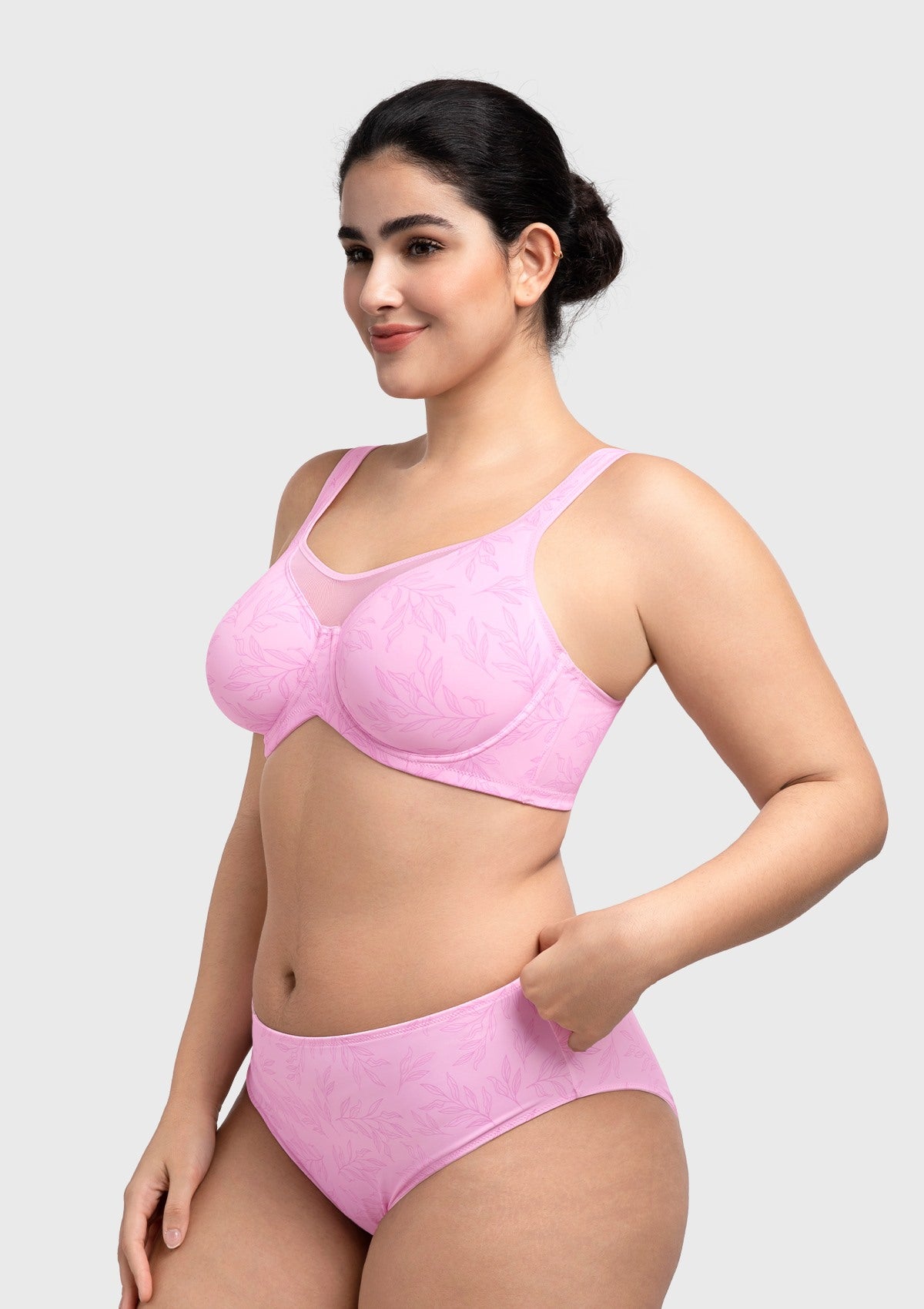 (Cardi B recommends)CoolComfort Smoothing Unlined Underwire Minimizer Bra - HSIA
