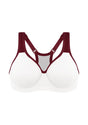 ComfyArc Unlined Outside Underwire Racerback Sports Bra