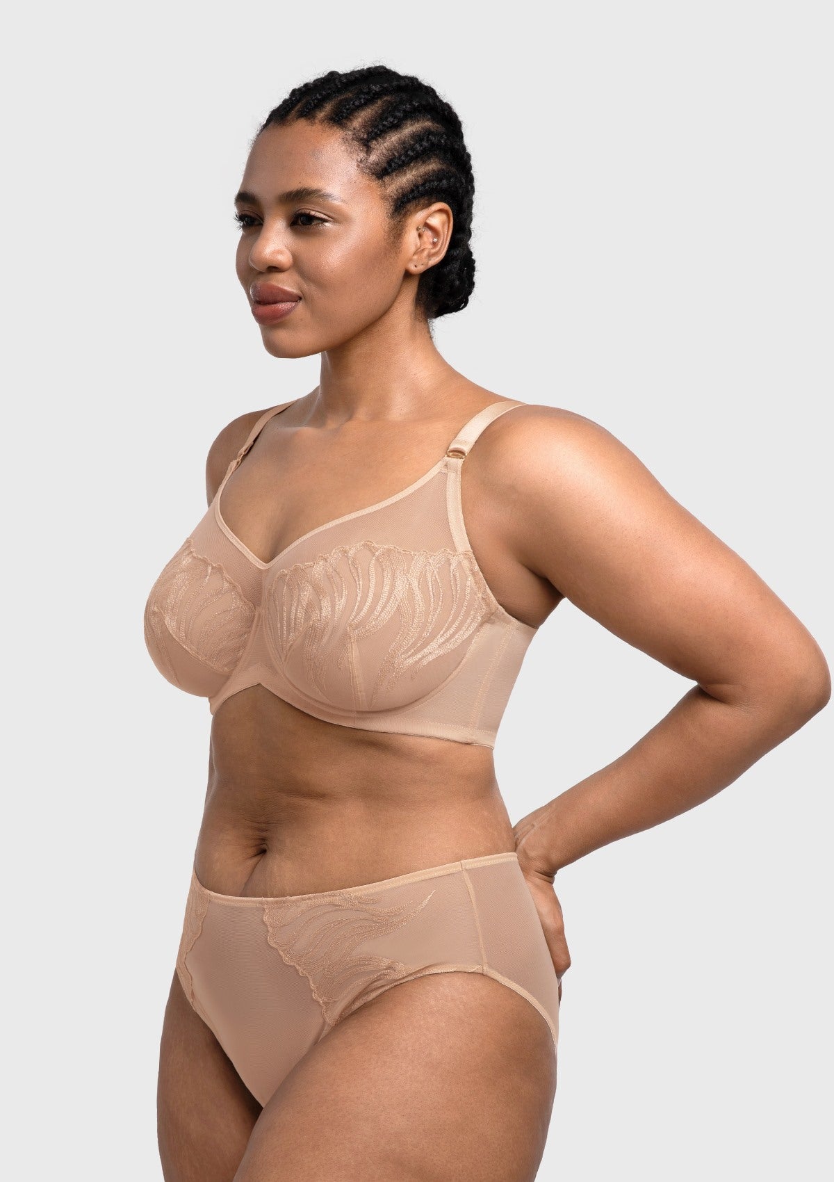 HSIA Luxe Bloom Plus Size Unlined Underwire Bra - HSIA