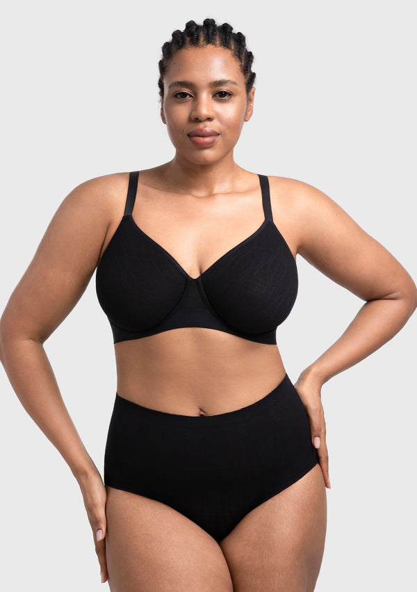 HSIA Lira Underwire Minimizer Bra Seamless Lace Cup Full Coverage Support