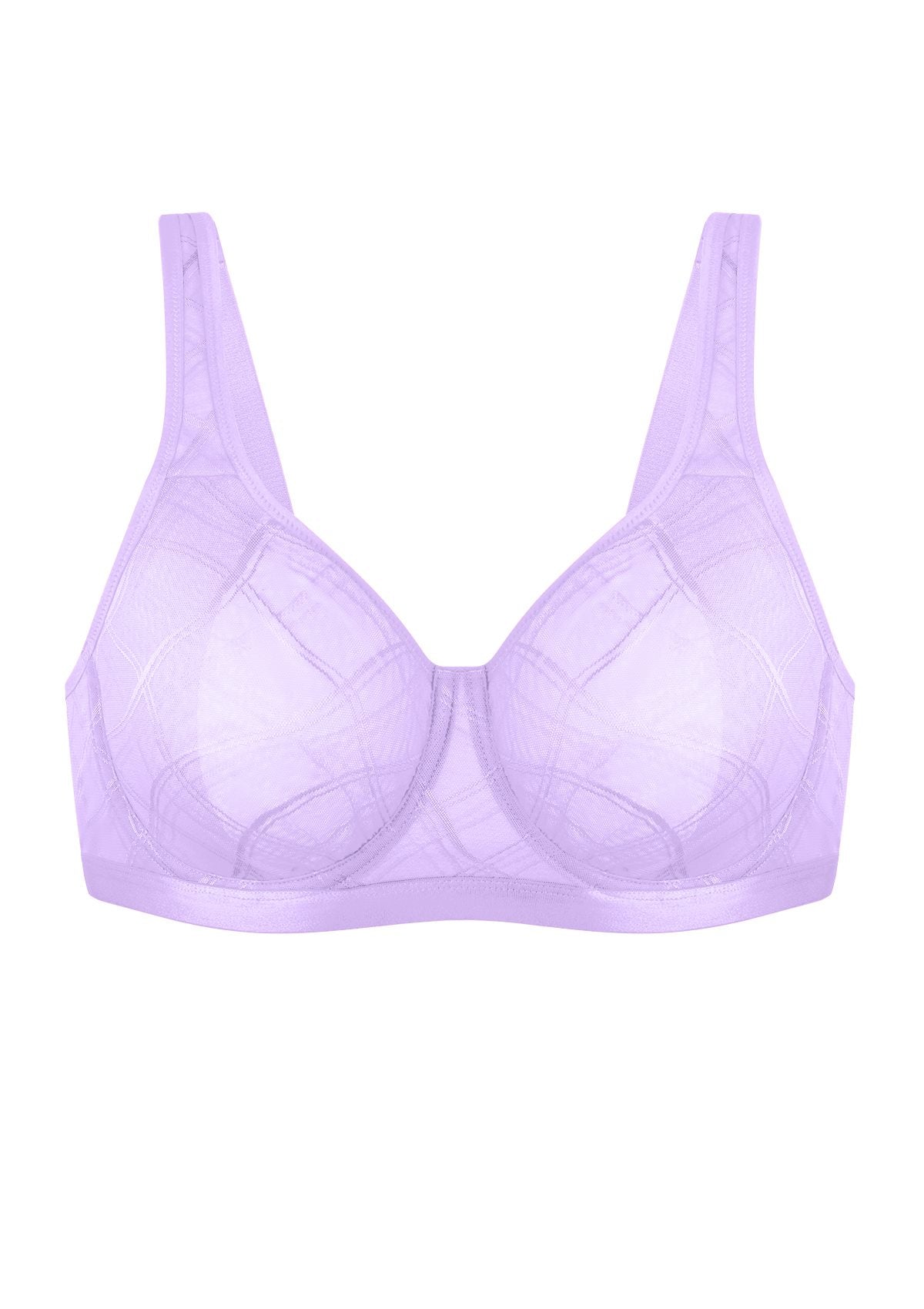 HSIA Skylark Breathable Lightweight Supportive Jacquard Mesh Wide Strap 3/4 Cup Comfort Bra