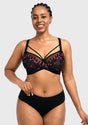 HSIA Renna Holiday Edit Embroidery Pink Lace Underwire Bra