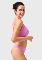 HSIA Vine Sexy Underwire Half-Cup Bra with Sheer Single-Layer Lace - HSIA