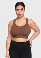 HSIA FlexCore High Impact Racerback Sports Bra Adjustable Support Full Coverage Fit - HSIA