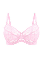 HSIA Petalia Plus Size Seamless Lace Underwire Balconette Demi No Padded Bra with High Elastic Fabric Delicate Lace Trim Cutout & Adjustable Straps - HSIA