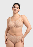 (Cardi B recommends)CoolComfort Smoothing Unlined Underwire Minimizer Bra - HSIA