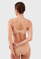 HSIA Ada Buttery Soft V-Neck Wireless Comfortable Bra No Underwire Supportive T-shirt Push Up Bralettes Plunge Seamless - HSIA