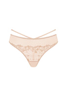 HSIA Renna Holiday Embroidered Pink Mesh Thong Underwear - HSIA