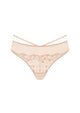 HSIA Renna Holiday Embroidered Pink Mesh Thong Underwear - HSIA