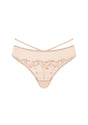 HSIA Renna Holiday Embroidered Pink Mesh Thong Underwear - HSIA