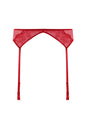 HSIA Renna Holiday Edit Embroidered Red Garter Belt - HSIA