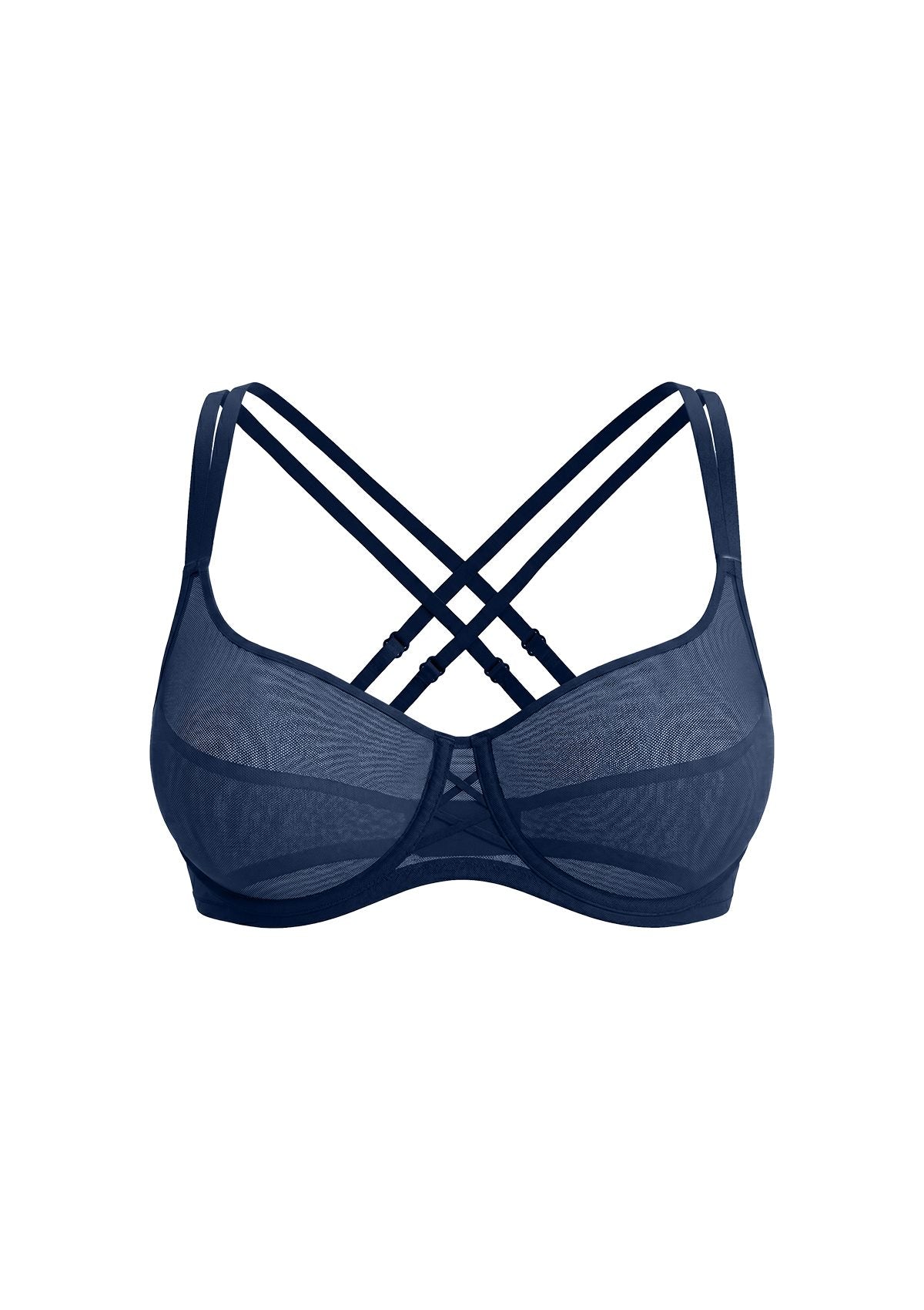 Lyra Sheer Mesh Multi-Way Unlined Balconette Bra