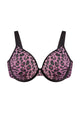 HSIA Leopard wild Unlined Plus Size Breathable Soft Mesh No Padding Underwire Bra - HSIA