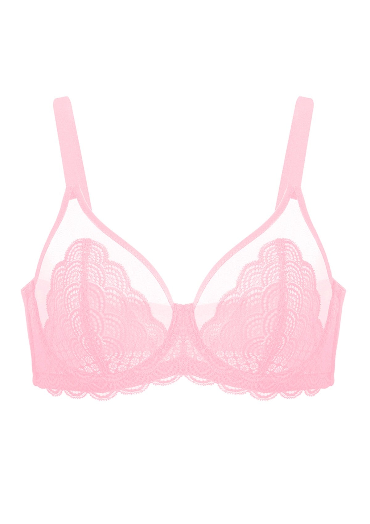 Mermaid Scales Red Unlined Bra