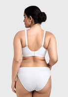 HSIA CoolComfort Plus Size Underwire Smoothing Wide Strap Full Coverage Unlined Minimizer T-shirt Bra - HSIA