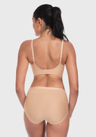 Deep V Seamless Bra Wireless Lift Breathable Perforated Foam Cups - HSIA