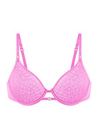 HSIA Vine Sexy Underwire Half-Cup Bra with Sheer Single-Layer Lace - HSIA