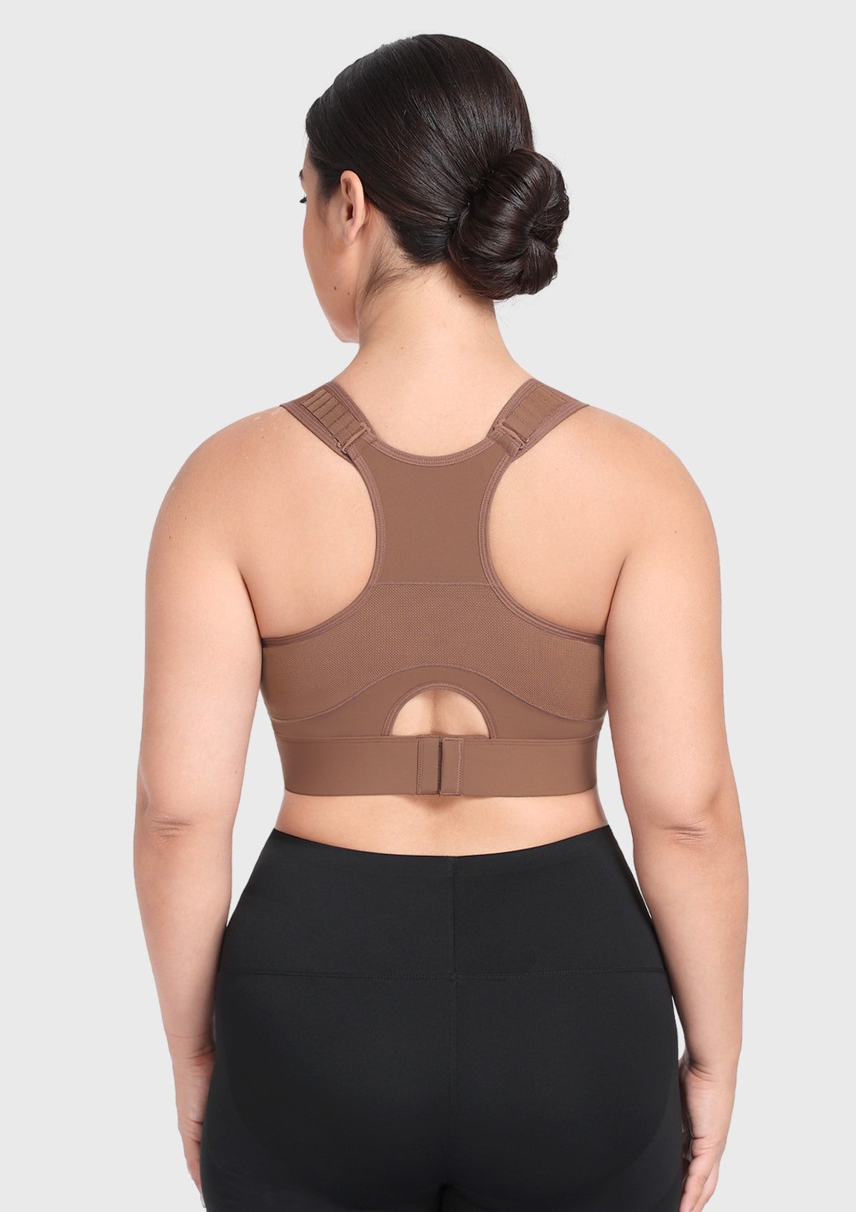 HSIA FlexCore High Impact Racerback Sports Bra Adjustable Support Full Coverage Fit - HSIA