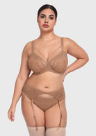 HSIA Renna Holiday Embroidered Red Mesh Brief Underwear - HSIA