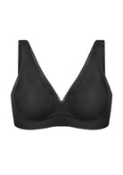 Deep V Seamless Bra Wireless Lift Breathable Perforated Foam Cups - HSIA