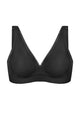 Deep V Seamless Bra Wireless Lift Breathable Perforated Foam Cups - HSIA