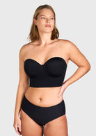 HSIA Longline Strapless Underwire Full Coverage Corset Bra - HSIA