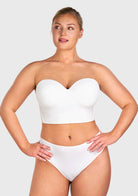 HSIA Longline Strapless Underwire Full Coverage Corset Bra - HSIA