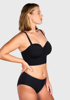 HSIA Longline Strapless Underwire Full Coverage Corset Bra - HSIA