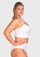 HSIA Longline Strapless Underwire Full Coverage Corset Bra - HSIA