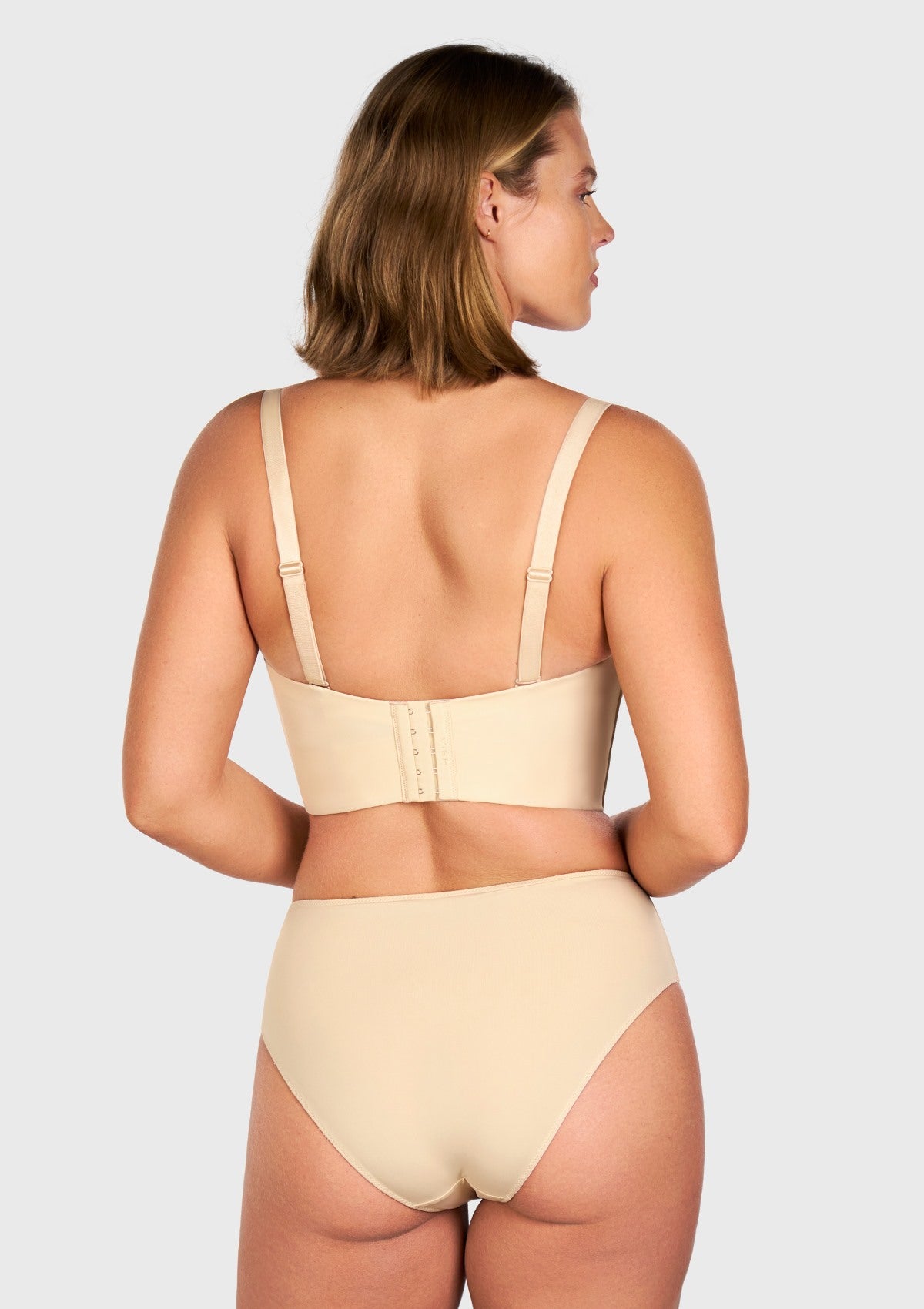 HSIA Longline Strapless Underwire Full Coverage Corset Bra - HSIA