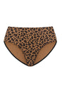 Studio view of the Black Leopard Print HSIA CoolComfort mid-rise underwear, featuring a chic pattern combined with a smooth, no-show silhouette.