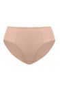 White background product shot of the Rosy Blush HSIA CoolComfort seamless panty, showcasing the flattering mid-rise cut and breathable 100% cotton crotch.