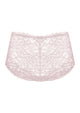 3D product image of the HSIA dark pink lace boyshort underwear, perfectly combining full back coverage with everyday comfort.
