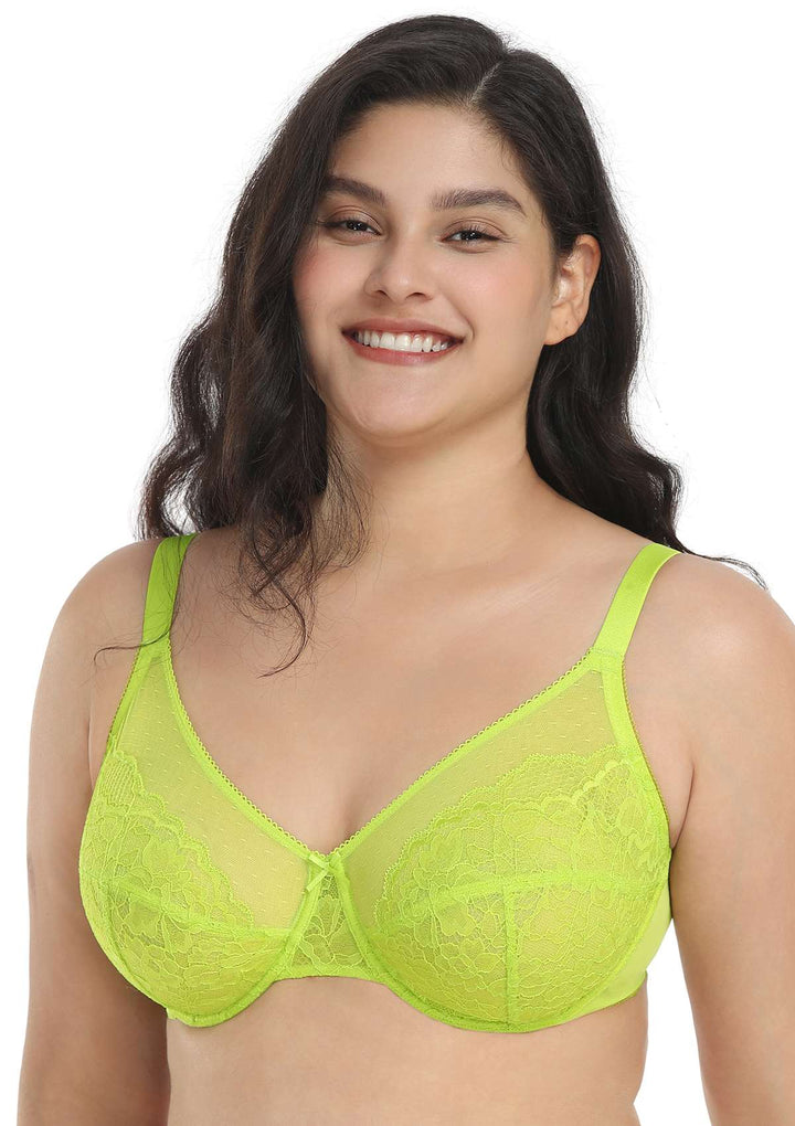 Coobie Intimates Women's Bras Size Small Color Green Lime