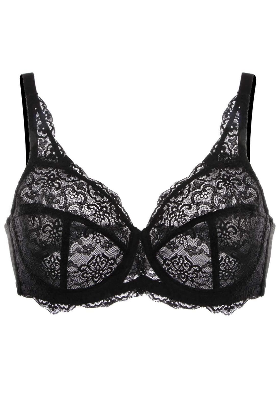 HSIA HSIA Black All-Over Floral Lace Bra