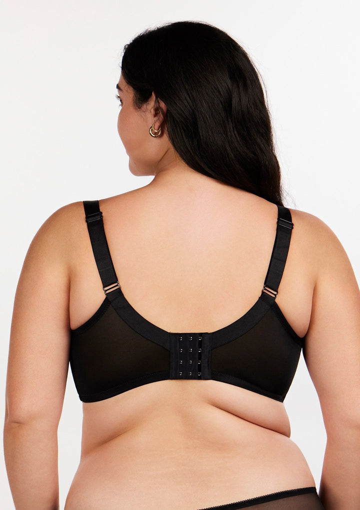 HSIA HSIA Blossom Black Unlined Lace Bra