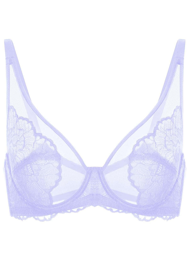 HSIA HSIA Blossom Purple Unlined Lace Bra