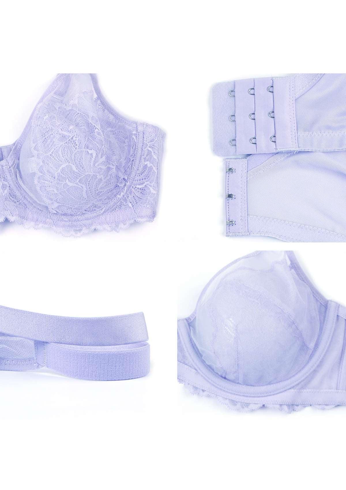 HSIA Blossom Pink Unlined Lace Bra - HSIA