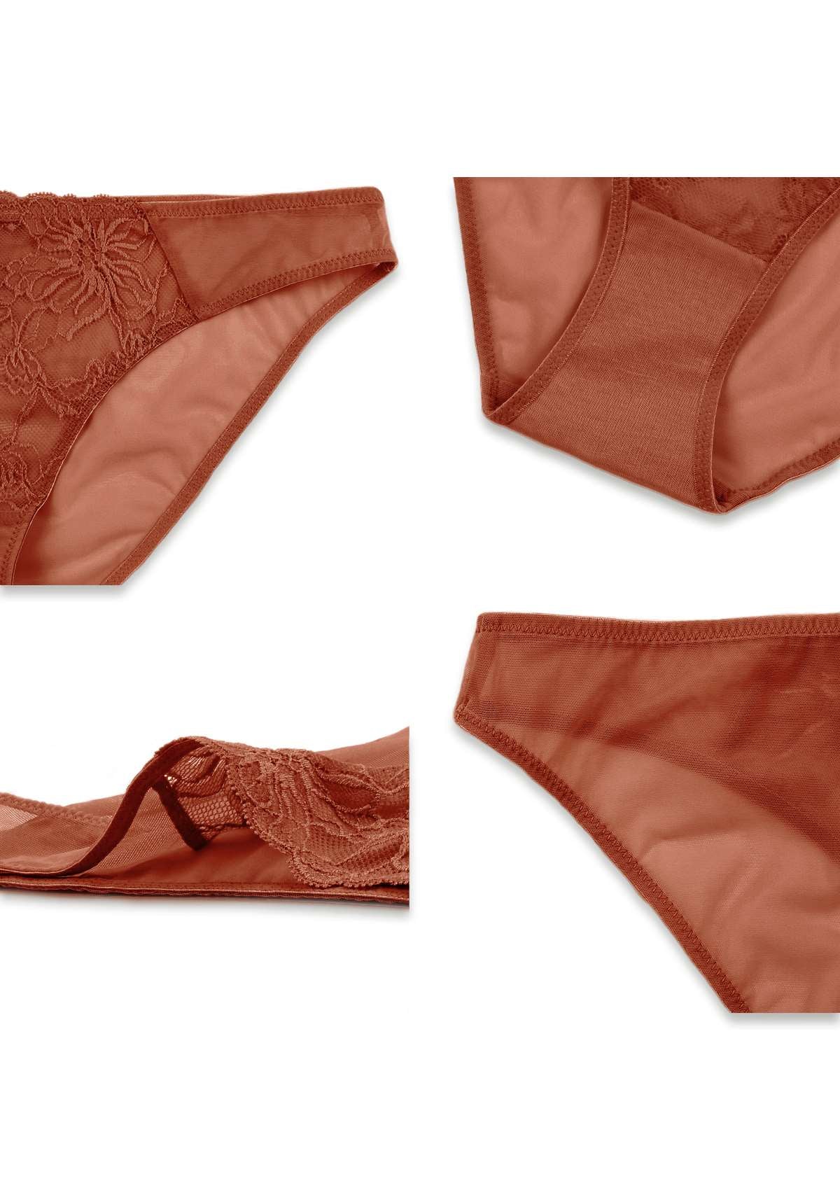 HSIA MidRise Lace and Mesh Panty Stylish Comfort for Every Day