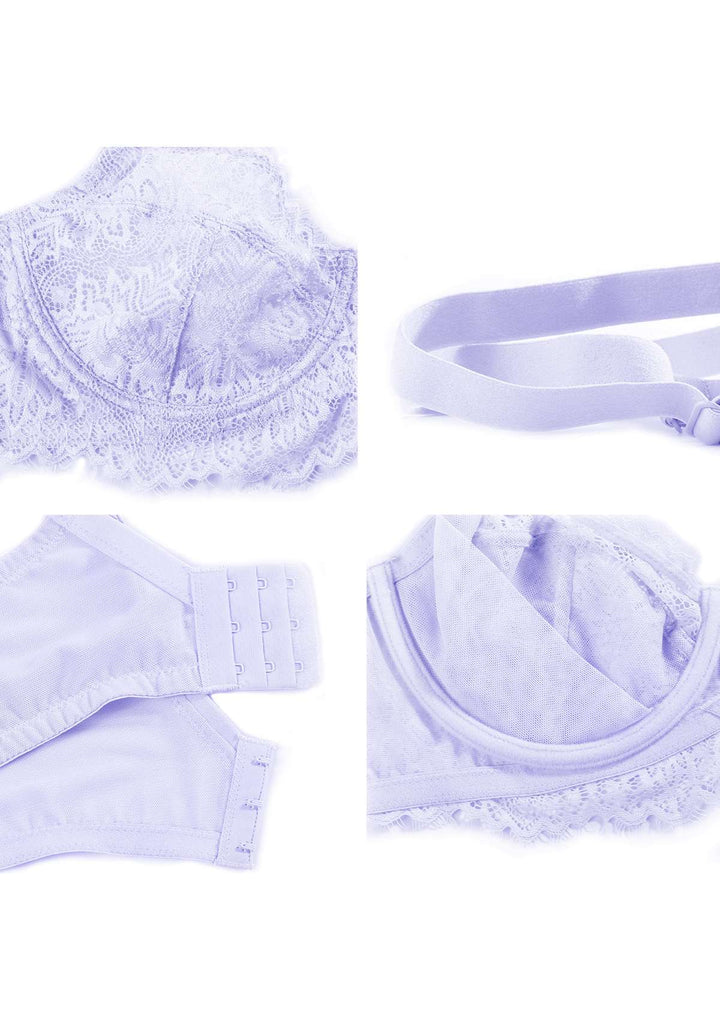 HSIA HSIA Pink Sunflower Underwire Lace Bra