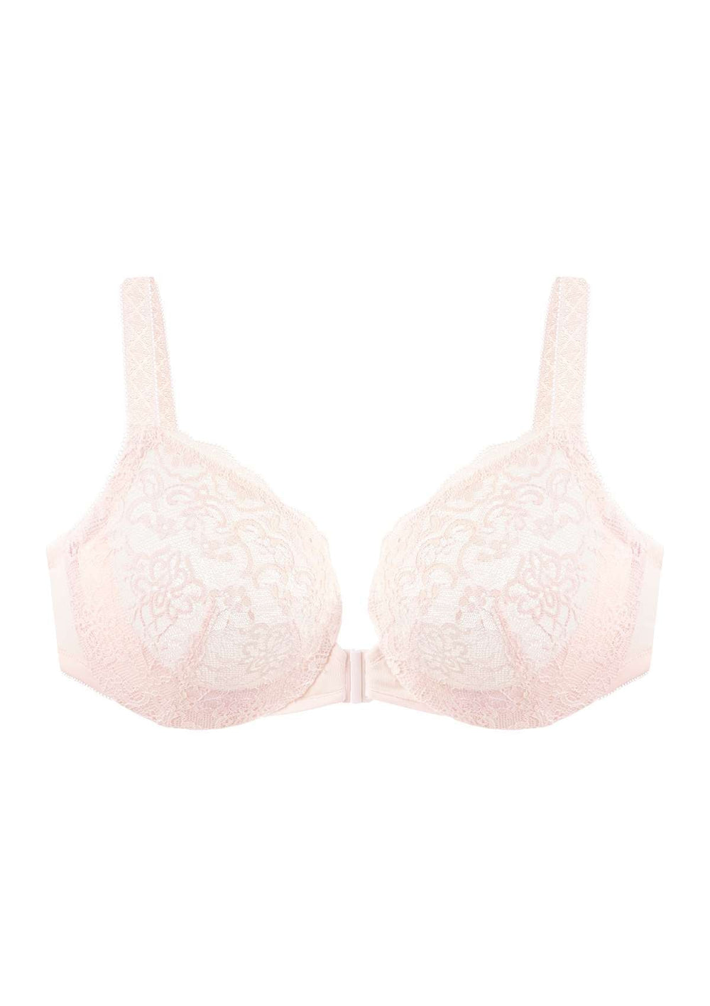 HSIA Nymphaea Front-Close Laced No Padding Bra Set for Full Figures