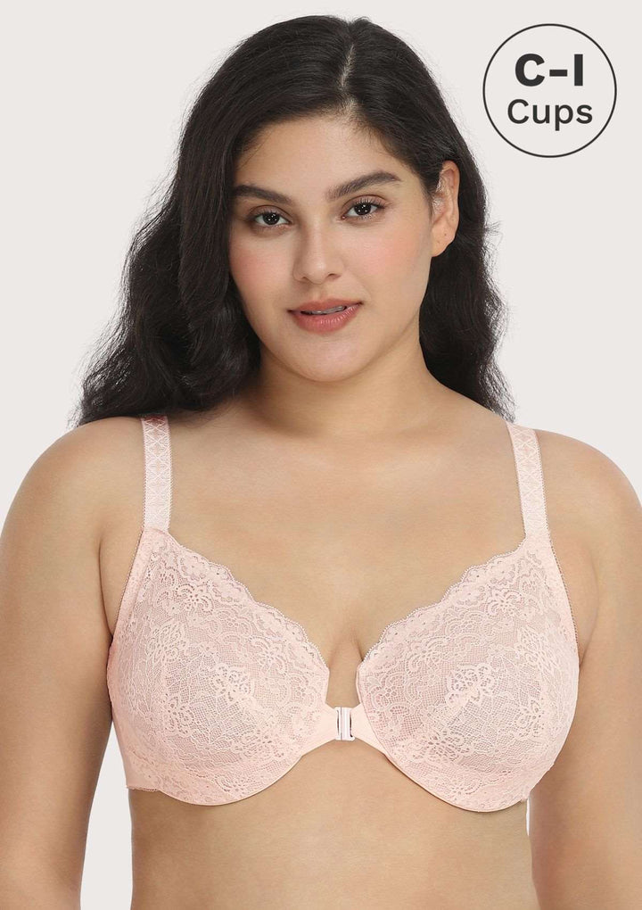 HSIA Nymphaea Front-Close Lace Unlined Underwire Bra