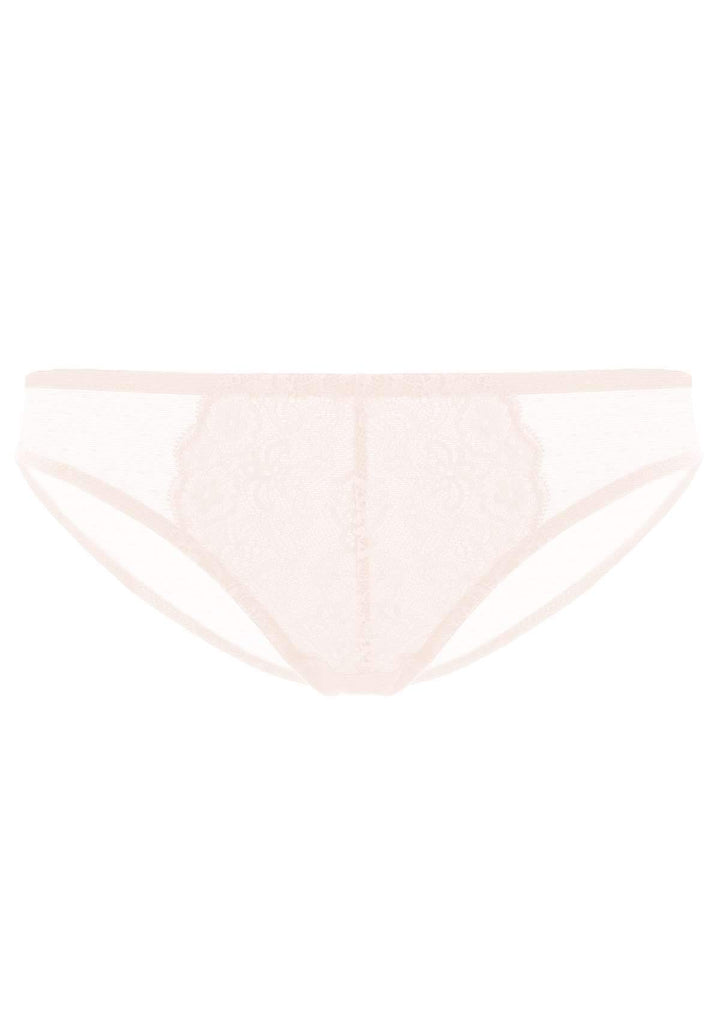 HSIA Nymphaea Front Floral Dusty Peach Lace Bikini Underwear